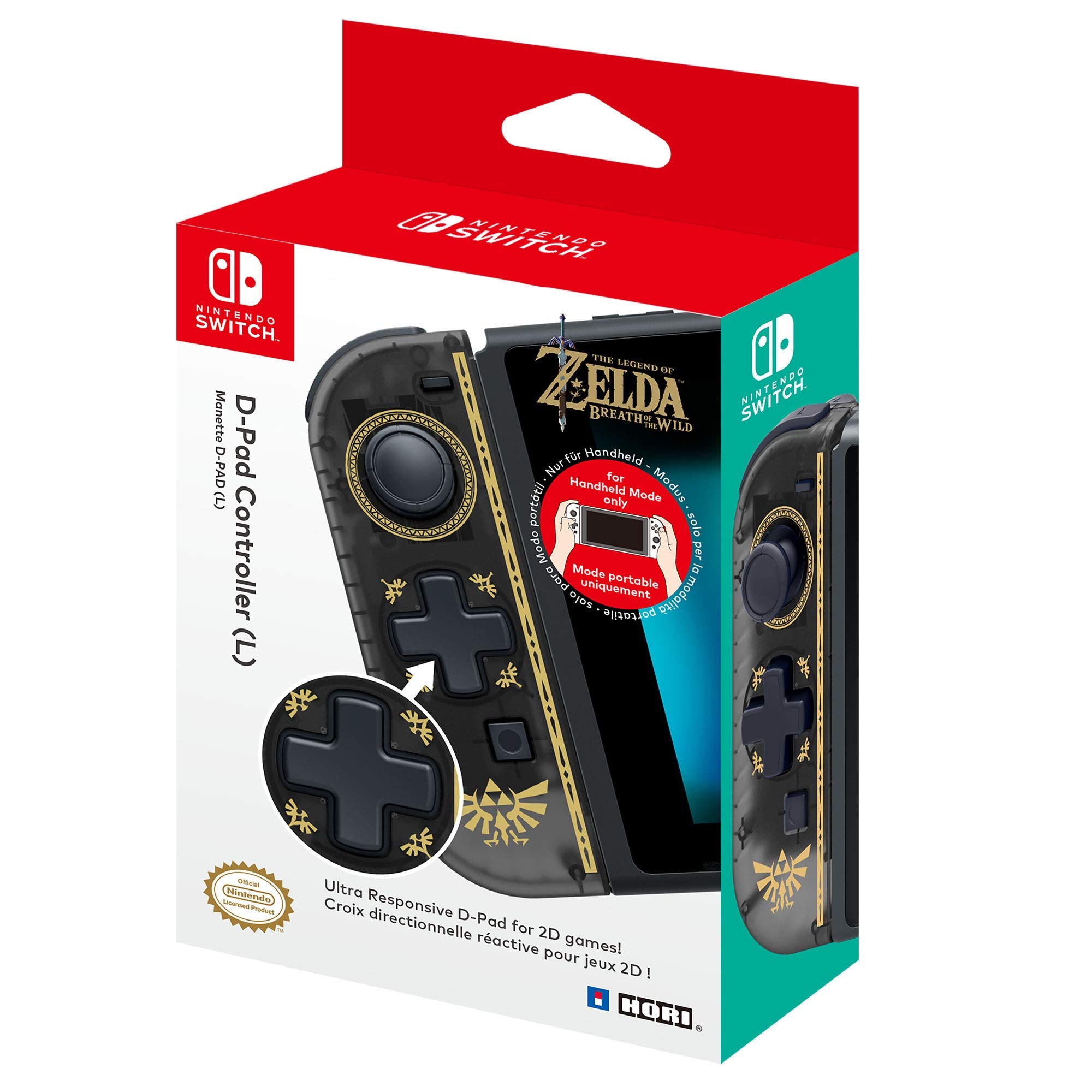 HORI - D-Pad Controller (gauche) Zelda (Nintendo Switch) Uniquement pour le HORI - D-Pad Controller (gauche) Zelda (Nintendo Switch) Uniquement pour le